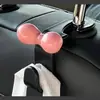 Gancho Dopamine Bow para Cadeira de Carro Rosa, Cabide de Armazenamento para Banco Traseiro, Gancho Fofo para Encosto de Cabeça para Bolsas e Bolsas de Mão