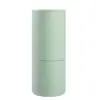 Tubo de Armazenamento para Pincéis de Maquiagem Cilíndrico Portátil Viagem Caixa de Armazenamento de Ferramentas de Maquiagem com Fivela à Prova de Poeira Barril de Bolsa de Cosméticos Pu