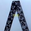 Estoque Pronto do Fabricante Faixa Elástica de Cintura Estampa Leopardo Pied de Poule 2,5cm Largura Ouro e Prata Seda Cebola 4cm Faixa Elástica Jacquard Computadorizada