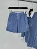 Conjunto de Ropa de Belleza Perezosa Favorito de Blogueros, Nuevo para Principios de Primavera Yuran 26, Conjunto de Camisa a Rayas con Contraste Tejido por Color y Shorts