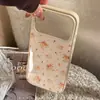 Naranja Epoxy Diseño Floral Adecuado para Funda de Teléfono Apple 17 Pro Max 18 Duro iPhone 16 Huawei Samsung 14 Arte