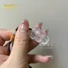 Pingente Buda de Gelo, Material de Cavalo, Pingente de Calcedônia Branca, Pingente de Jade Buda de Gelo Alto, Amuleto Buda Maitreya de Ágata Fluorescente Transparente Gelo