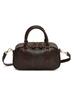 Bolso de mano distintivo de moda de invierno 2024, bolso de hombro texturizado retro, bolso cruzado elegante de estilo occidental para mujer.