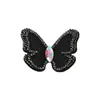 Parche de Tela de Mariposa con Pedrería de Moda de Lujo Ligero Estilo Coreano Lleno de Pedrería Accesorios para Ropa Ropa DIY Zapatos Sombreros Parche Decorativo de Bordado