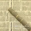 Color kraft papel de periódico retro inglés papel de regalo para ramos de flores papel liso coreano impermeable arte floral