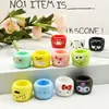 Taza de té de dibujos animados tridimensional brillante DIY pegamento de crema funda de teléfono móvil adornos para tocado colgante joyería accesorios de resina venta al por mayor