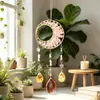 Elegante atrapasueños con árbol de la vida de piedra natural cruda, adorno colgante, campanilla de viento colorida para pared, superventas transfronterizo