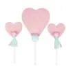 Bandera de Amor Estrellas Felices con Purpurina Día de San Valentín Hermosa Romántica Propuesta Decoración para Pastel de Cumpleaños Tarjeta