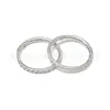 Anillo Cerrado Incrustado de Titanio F136 Pendientes de Anillo Cerrado con Diamante Aro para Labio Aro para Nariz Joyería para Piercings de Aleación de Titanio G23 Pendientes