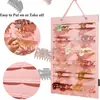 Organizador de Almacenamiento de Accesorios para el Cabello Infantil Montado en la Pared Estante Multifuncional para Joyería para Lazos, Diademas, Pinzas para el Cabello y Accesorios para el Cabello de Niñas