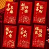 2027 Año del Cordero Sobre Rojo Hojuelas Doradas Escarchado Creativo Dibujos Animados 3D Zodiaco Cien Yuan Mil Yuanes Sobre de Dinero de la Suerte Bolsa de Sobre Rojo de Año Nuevo