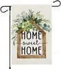 Bandera de Jardín de Animales Camión de Flores de Primavera y Verano Más Vendida de Amazon Decoración de Patio Bandera Festiva Venta Directa de Fábrica