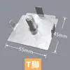 45 tipos de accesorios para mamparas de pantalla 320 piezas de combinación para cabinas de estación de trabajo de escritorio de oficina tira de sellado de aleación de aluminio cubierta de hebilla para pata de mesa