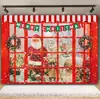 Decoración Transfronteriza Navideña de Gran Venta Ambiente Festivo Tela de Fondo para Escena Banner de Año Nuevo para el Hogar Tela de Fondo