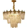 Candelabro vintage estilo francés para sala de estar, moderno y simple con un toque de alta gama, adecuado para comedor y dormitorio, estilo mid-century americano, lámpara para toda la casa hecha de aleación