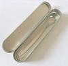 Raspador de Lengua de Acero Inoxidable, Cuidado Bucal, Cepillo Limpiador de Recubrimiento Lingual para Eliminar el Mal Aliento, Fresco y Portátil, En Caja