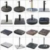 Base para Guarda-Sol de Exterior Base de Resina Tanque de Água Mármore Peso Móvel Pedestal de Cimento Preenchível com Água Preenchível com Areia Suporte para Guarda-Sol