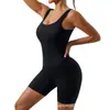 Shorts de una pieza con rosca transfronterizos europeos y americanos, Ropa deportiva elástica sin costuras, Ropa de yoga de una pieza para fitness, Traje de una pieza