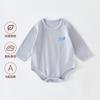 Mameluco de Manga Larga para Bebés Niños y Niñas, Body de Triángulo, Ropa de Primavera y Otoño Clase A