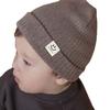 Gorro de bebé de otoño e invierno, gorro de punto para hombre y mujer, gorro cálido de lana para bebé, bonito gorro de estilo coreano para niño.