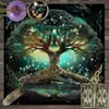 Toalha de Mesa Tarot Doze Constelações Céu Estrelado Toalha de Mesa Altar de Bruxa Bancada Especial Impermeável Toalha de Mesa Constelação