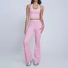 Traje de Yoga Justo Nu Transfronteiriço Macio Secagem Rápida Roupa Fitness Verão Corrida ao Ar Livre Roupa Esportiva Feminina 9238