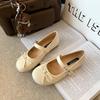 708-5 Mary Jane Cabeza Redonda Suela Suave Zapatos Individuales para Mujer Suela Plana Zapatos de Mujer para Viajar Talla Grande Ampliada Zapatos para Mujer 41-43
