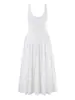 Vestido Midi de Tirantes Finos Ajustado Estilo Retro Francés 2026 Verano Nuevo Vestido Largo para Viajes y Vacaciones