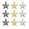 Accesorios de Joyería Retro de Aleación DIY de Venta Caliente Transfronteriza Colgante de Estrella de Cinco Puntas Multicolor Collar Pulsera Colgante Decorativo