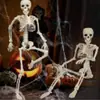 Decoración de Esqueleto de Halloween Esqueleto de Simulación Hombre Puede Estar de Pie Hombre Esqueleto Colgante Accesorios de Casa Embrujada Esqueleto de Fiesta