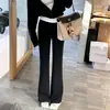 Moda Femenina Nueva Primavera/Verano 2026 Pantalones Acampanados de Moda Cintura Alta Adelgazantes Casuales Corte Ajustado Pantalones de Herradura para Mujer