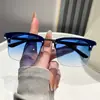 Gafas de Sol Clásicas Transfronterizas de Nuevo Estilo Gafas de Sol Retro de Media Montura para Cejas Moda Masculina Tendencia Protección Solar Gafas de Sol con Lente de Copia