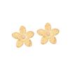 [Ice Meng] aretes de tuerca de acero inoxidable con flor de moda, aretes pequeños de margarita, aretes lindos de girasol E539