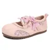 Zapatos de princesa de moda de lunares para niñas, nueva colección de otoño 2026, zapatos de princesa de suela blanda para niñas pequeñas, merceditas dulces
