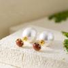 Regalo para Mamá Aretes de Plata Aretes de Plata Esterlina 925 para Mujeres Nuevo Estilo Aretes de Lujo Ligero de Alta Gama, un Par para Uso Dual