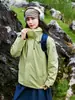 Chaqueta de Viaje Tres en Uno Desmontable para Hombre y Mujer Otoño e Invierno Dos Piezas Impermeable Cortavientos Cálida Chaqueta Exterior