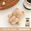 Presilha de cabelo e elástico de cabelo de coelho de pelúcia fofos, presilha jacaré de coelho macia e adorável, presilha versátil para franja lateral para meninas