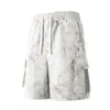 Shorts de Trabalho Europeu Transfronteiriço para Homens, Novo Estilo de Verão, Corte Amplo, Finos, Secagem Rápida, Respiráveis, Shorts Esportivos Casuais