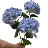 Película de simulación con contenido Yang, 3D de una sola hortensia de 4 hojas, flor de hortensia para maceta en casa, decoración para exteriores