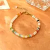 Collar de Piedra Natural de Colores Dopamina con Cuentas Estilo Vacaciones Lujo Ligero de Nicho Moda Dulce Versátil Cadena para Clavícula Al por Mayor