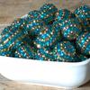 16-22MM Resina Broca Bola Contas Banhado Fundo Azul Ouro Listrado Broca Bola Contas Contas Chunky Contas Grandes
