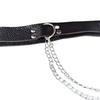 Venta al por mayor transfronteriza de collares de cuero sexy para mujer, accesorios para sm, suministros sexuales para marido y mujer, collar con clip de pecho negro