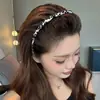 Diadema para Cabello Corto para Mujer Uso Diario 2025 Nueva Ola Lavado de Cara Diadema de Corona Alta con Dientes Pinza Antideslizante Accesorio para el Cabello