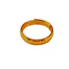 Nuevo Anillo Abierto Hielo Triturado Color Oro Arena Moda para Hombres y Mujeres Anillo de Pareja Hielo Triturado Brillante Joyería Chapada en Cobre Dorado