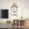 Reloj Totoró Lindo Estilo Crema Sala de Estar de Gama Alta Retro Comedor Reloj de Pared Simple Decorativo para el Hogar