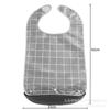 Impermeable para ancianos Impermeable para ancianos Comida Antifouling Pantufla Babero Babero para adultos Bolsillo para alimentos Cuidado en residencia de ancianos