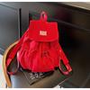 Mochila Estilo Novo 2026 com Design de Nicho, Bolsa de Viagem Escolar em Nylon, Mochila Casual Leve de Grande Capacidade para Uso ao Ar Livre com Cordão