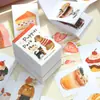 Xinmo Life Serie de Galletas Dulces Pequeñas Libro de Pegatinas Gato y Perro de Dibujos Animados Materiales de Decoración para Diario de Postres Collage