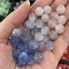 Artículo Popular para Transmisión en Vivo: Cuentas de Ojo de Gato de Resina Fotocromática de 10-16 mm, Cuentas Redondas de Resina que Cambian de Color con Agujero Recto para Ensartar Pulseras DIY