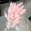 Buquê de Flores Secas de Grama de Coelho Colorida, Flores Secas de Plantas, Flores Reais, Buquê de Boneca, Materiais DIY de Flores Eternas